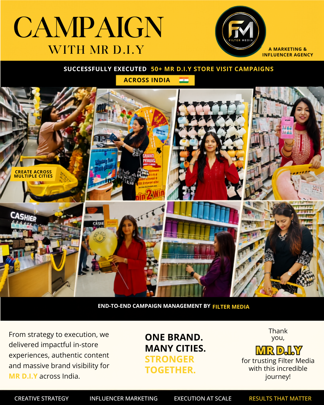 MR D.I.Y store visit campaigns across India